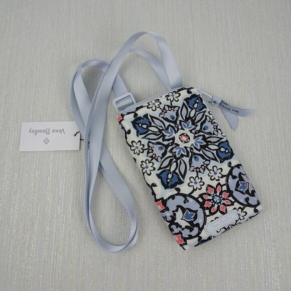 Vera Bradley Lisbon Medallion RFID Mini Cellphone ID Crossbody Bag Factory Style - Picture 1 of 10